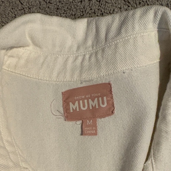 White Show Me Your MuMu Romper - Picture 2 of 2